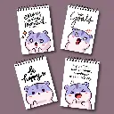 Velikana Cute Pocket Diary | Pack of 4 | 60 Sheets Each | Glossy Cover | Spiral Notebook