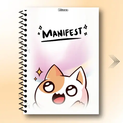 Velikana Cute Spiral Pads A5 Size || 200 Pages || Unruled Notebook