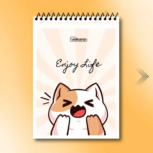 Cute Spiral Notepad || 200 Pages || 75 GSM Paper || A5 Size