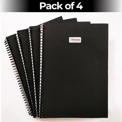 Spiral Notebook A4 Size 200 Pages Pack of 4